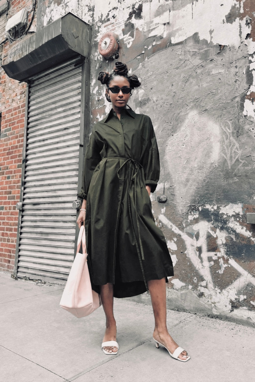 Alem Midi Shirtdress – YESAET | Japanese Cotton Poplin Shirtdress