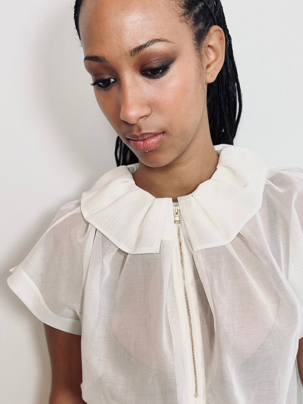 Bintu Organdy Top – YESAET | Silk-Cotton Organdy Reversible Top, Made ...