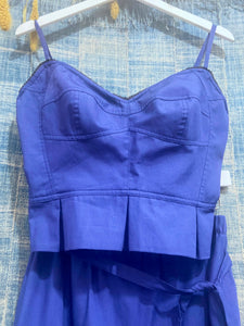 Kiki peplum bustier tank