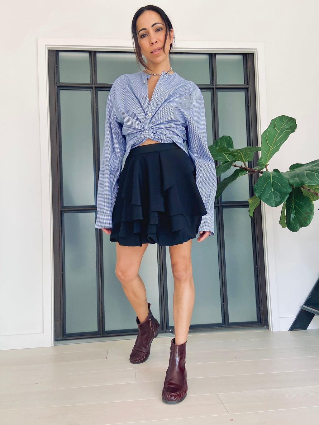 Kokeb Silk Skirt – YESAET | Crinkle Silk Crepe de Chine Bubble Skirt ...