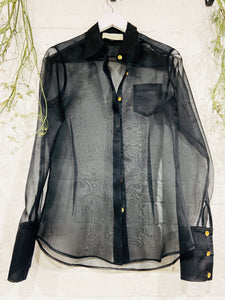 Taitu Sheer,  button down shirt